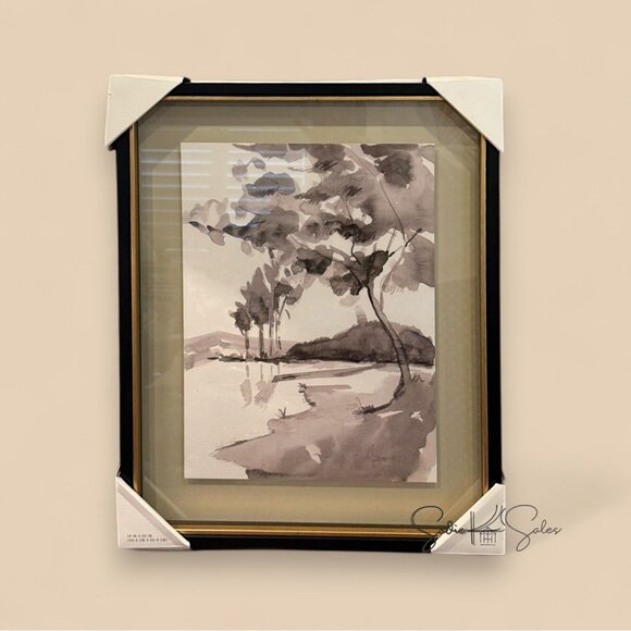 16x20 Washed Landscape Framed Wall Art – Hearth & Hand Magnolia 2025 - Picture 4 of 5